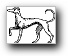 dog greyhound passant